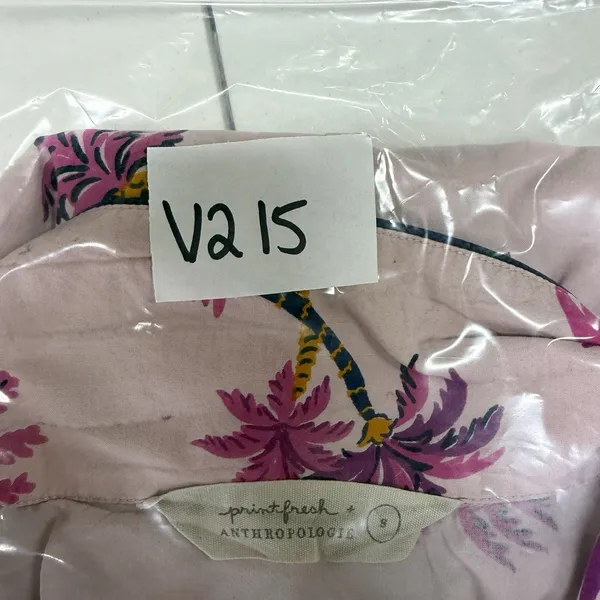 Print Fresh Anthropologie S‎ Small Pajama Top Palm Trees Short Sleeve Pineapples - Image 13