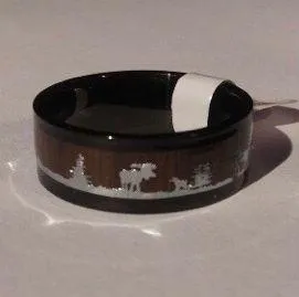 Deer Ring Sz 6 Black - Image 4