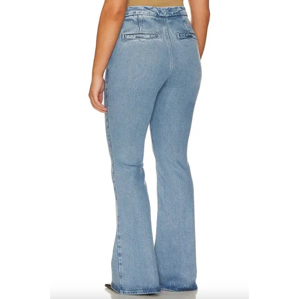 Good American Good Flare Trouser Indigo 551 Blue Womens Size 24 - Image 4