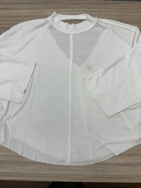 We The Free Ribbed Long Sleeve Top Women Size Large - Image 5