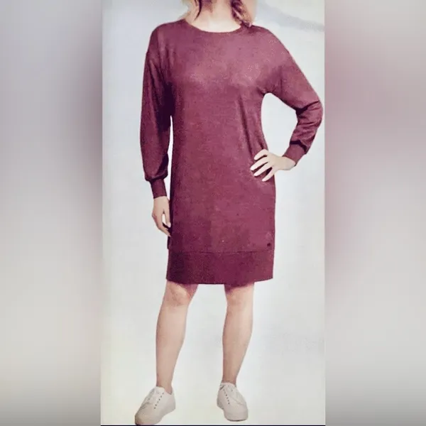 Ellen tracy sweater dress size Small color wine - Image 7