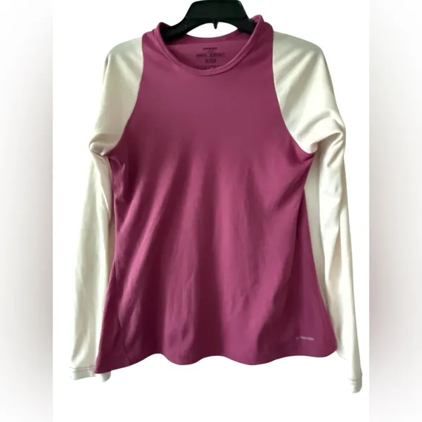 Patagonia Women's Long Sleeve Top - Pink and Cream - Image 3