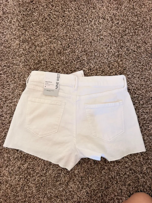 Nine West White Denim Shorts - Image 2