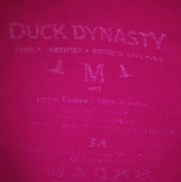 Pink Duckaholic M Duck Dynasty T-shirt Top - Image 2