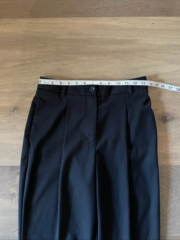 Marcella NYC Archie Trousers in Black 'One Design Five School Days' Size XS - Image 6
