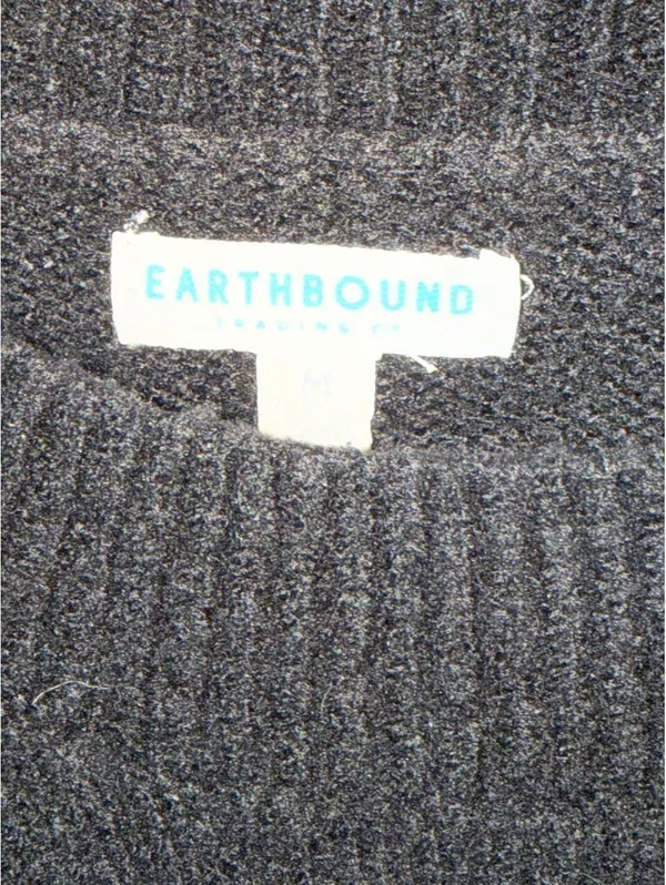 Earthbound Trading Co. Celestial Moon and Stars Oversized Knit Sweater - Image 2