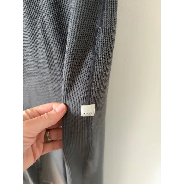 Vuori Waffle Wide Leg Pants Charcoal Grey Activewear Loungewear Size M - Image 2
