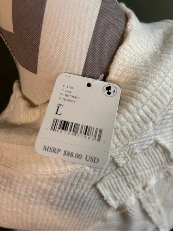 We The Free Cream Turtleneck Sweater - Image 4