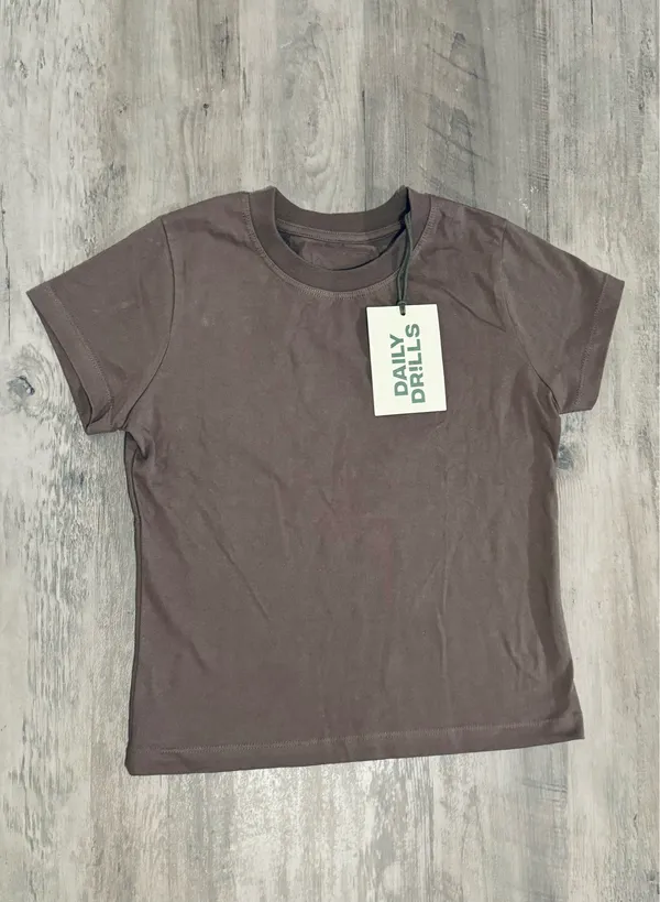 Daily Drills Everyday Tee Mocha XS/S NWT - Image 3