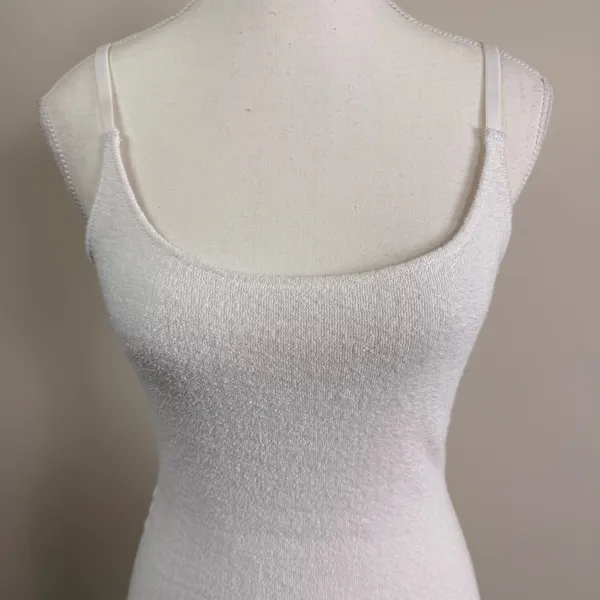SKIMS Terry Cloth Mini Dress Marble White AC-DRS-0404 Small NWT - Image 6
