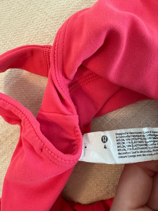 Hot Pink Lululemon Sports Bra - Image 4