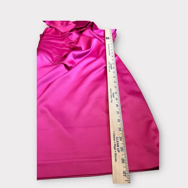 Laundry by Shelli Segal‎ Ruffled One-Shoulder satin mini Dress barbie pink - Image 10