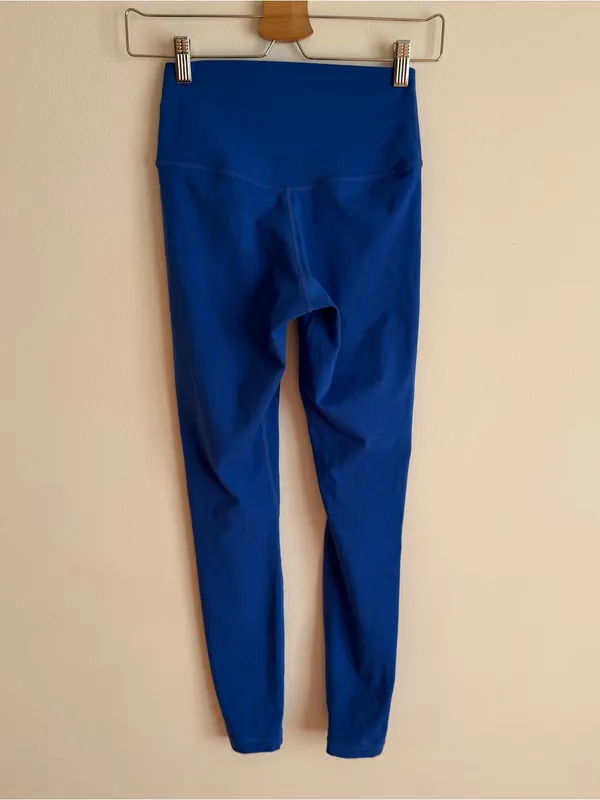 Colorfulkoala Buttery Soft High Waisted Full Length 7/8 Leggings Royal Blue S - Image 2