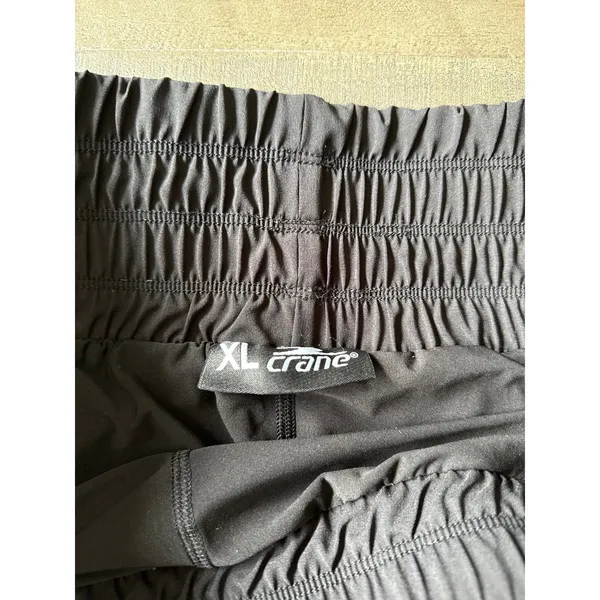 Crane Women's Black high-waisted‎ running shorts Size XL - Image 4