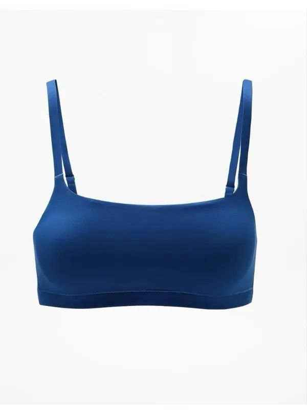 New Athleta S Vitaform Bodymove Scoop Bralette Small Cup A-C Maritime Blue - Image 3