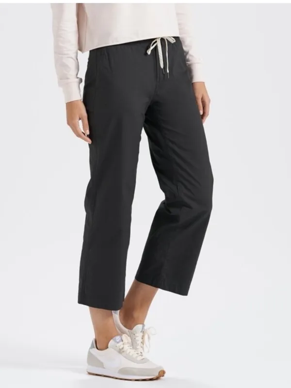 Vuori Gorpcore Ripstop Wide Leg Charcoal Grey Organic Cotton Pants Size Medium - Image 9