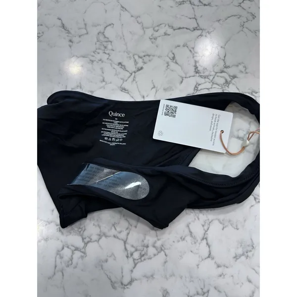 NWT Quince Black Low Rise Bikini Bottom Size XS - Image 3