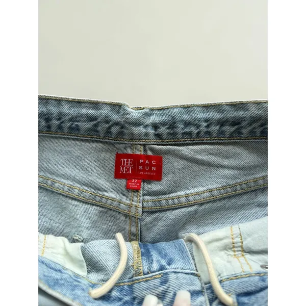 PacSun x The Met Museum American Wing Light Wash Wide Leg Jeans Size 32 NWT - Image 4