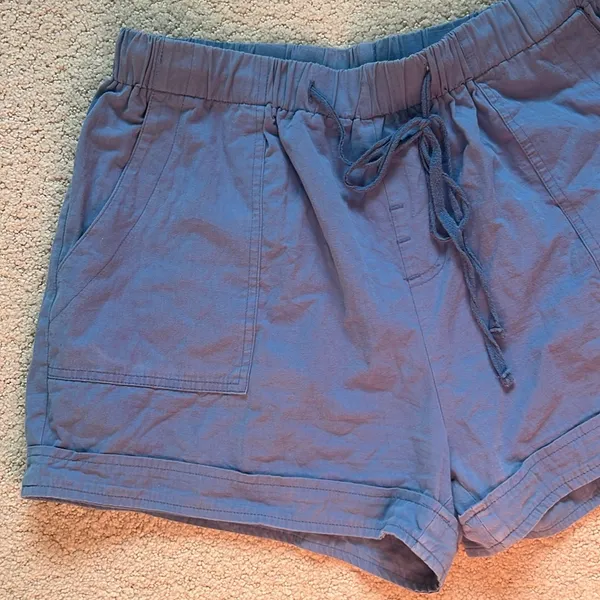 Women's Blue Casual Shorts - Image 2