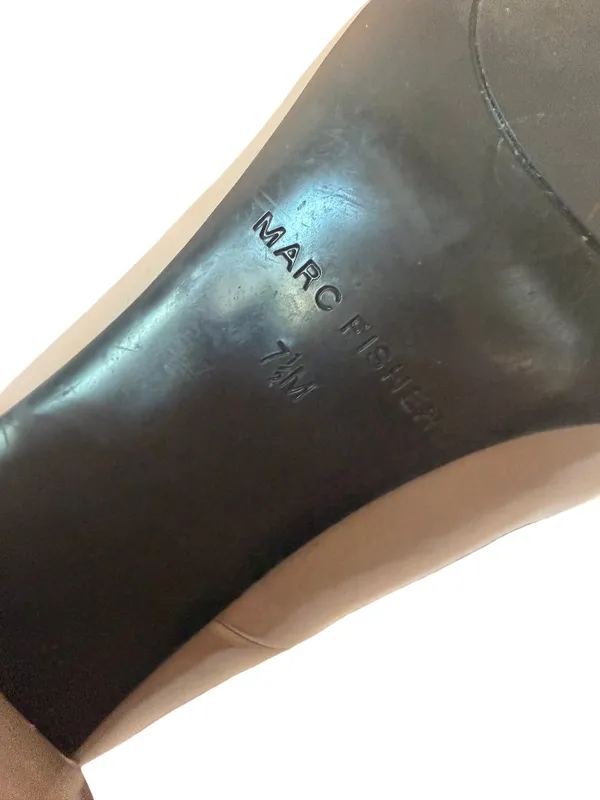 Marc Fisher Charisy Patent Taupe Heel Mary Janes Shoes Double Buckle Size 7.5 - Image 10
