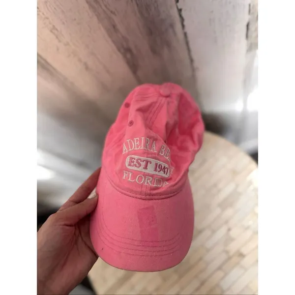 Indialantic Beach Florida Pink Embroidered Baseball Cap Adjustable Dad Hat - Image 5