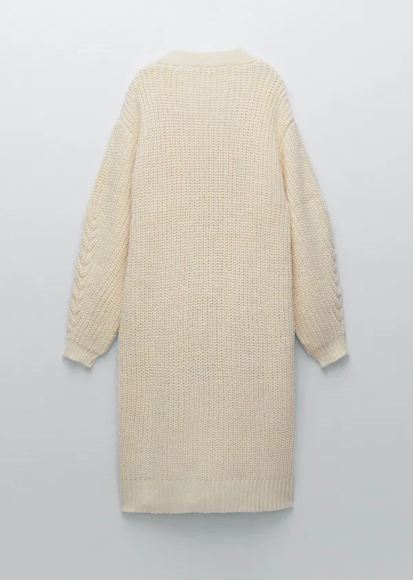 ZARA Chunky Wrap Front Knit Cardigan - Image 10