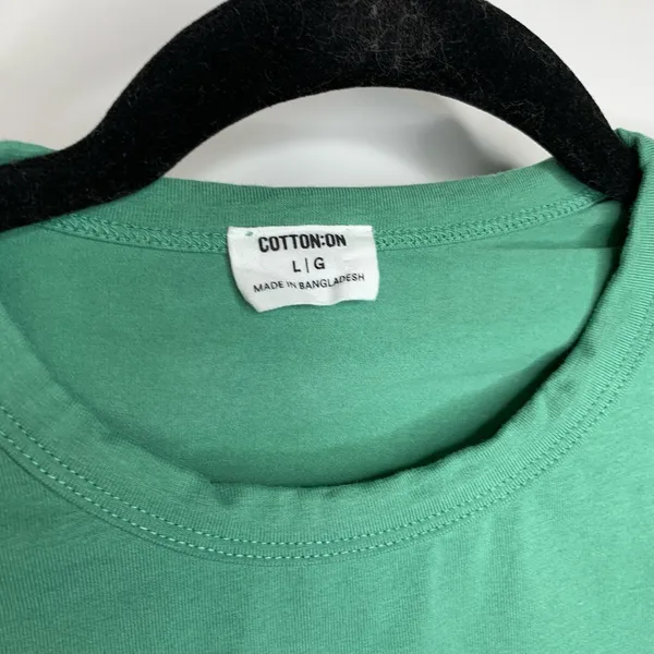 Cotton On Green Crop Top T Shirt Sz Large - Image 9