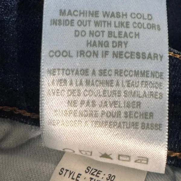 Joe's Jeans Daniella Skinny Jeans Women's 30 Blue Mid Rise Raw Hem Stretch - Image 11