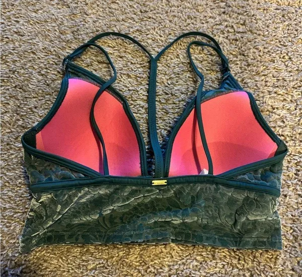 PINK - Victoria's Secret Lightly Lined Turquoise Green Bralette - Image 4
