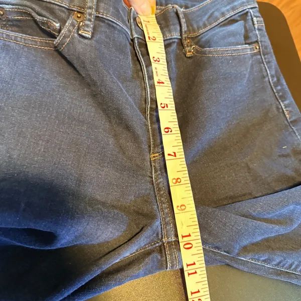 Gap Perfect Boot Size 30R (10) Jeans Dark Blue Wash Mid Rise - Image 6