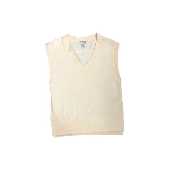 Athleta Retroterry V-Neck Cream White Sweatshirt Vest Tank Top Size XS - Image 2