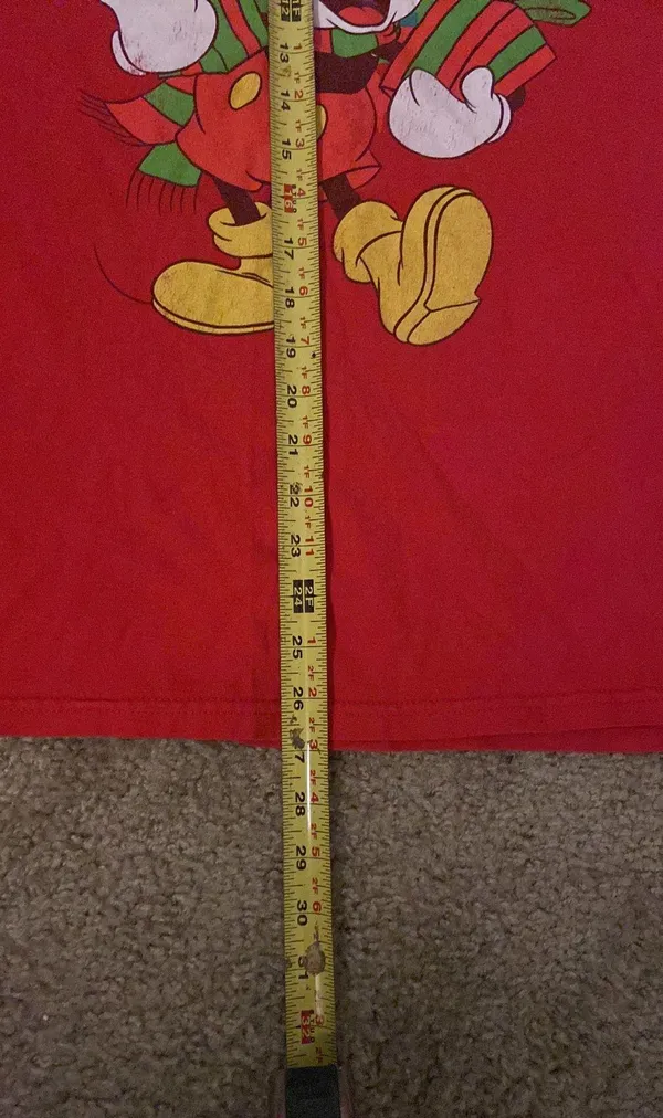 Disney Christmas red shirt large - Image 5