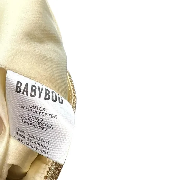 Babyboo Fashion Patrice Skirt Mini Gold Glitter Size‎ Large - Image 9