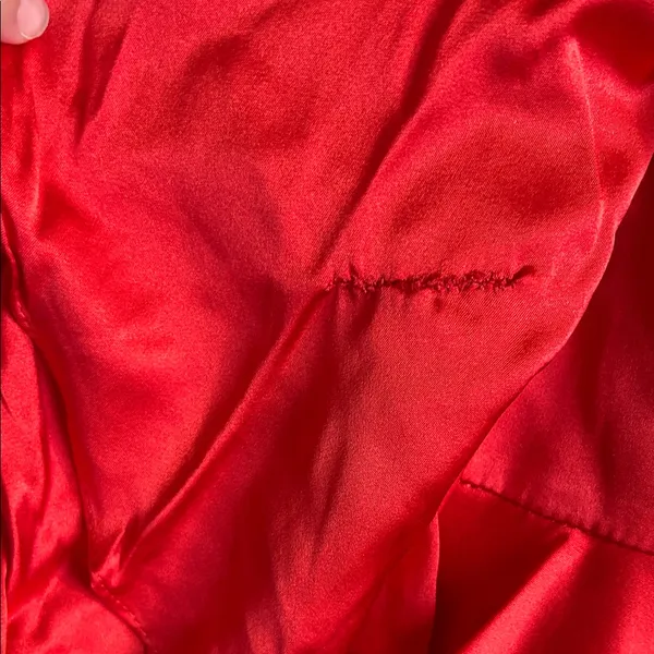 Chic Asymmetrical Red Skirt Size XS - Image 3