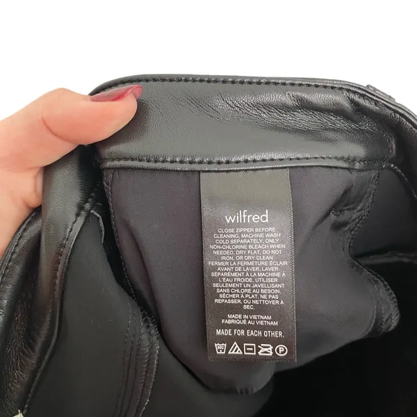 Aritzia The Melina Pant Vegan Leather In Black Size US 4 - Image 12