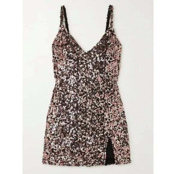 Reformation Jimmy Sparkle Mini Dress Sz‎ XS Sequined NEW - Image 13