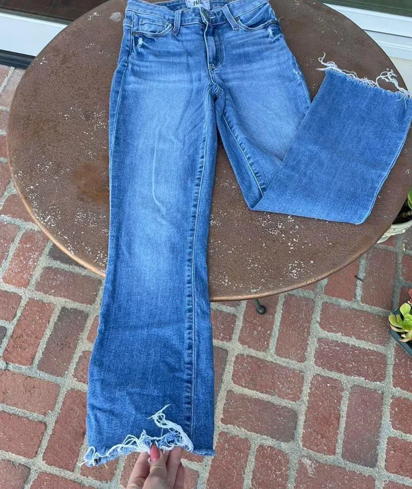 Women's Colette Crop Flare Jean sz 24 - Image 5