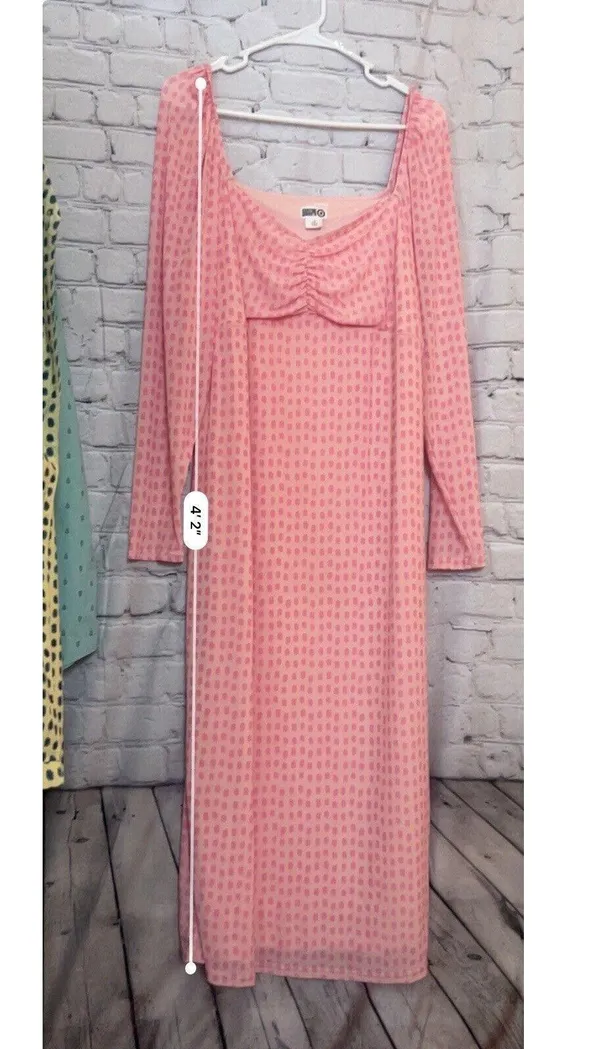 House of Aama Black History Month Sweetheart Neck A-Line Dress - Pink Women's 1X - Image 7