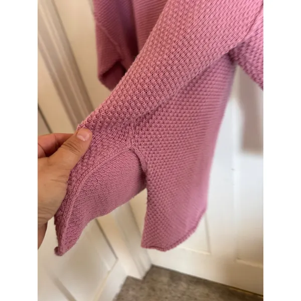 Free People FP Beach mauve‎ Hailee sweater size medium - Image 7