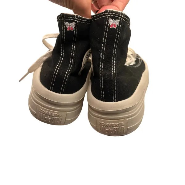 Converse Chuck Taylor All Star Classic High Top Black White Sneakers SZ 6.5 Y2K - Image 6