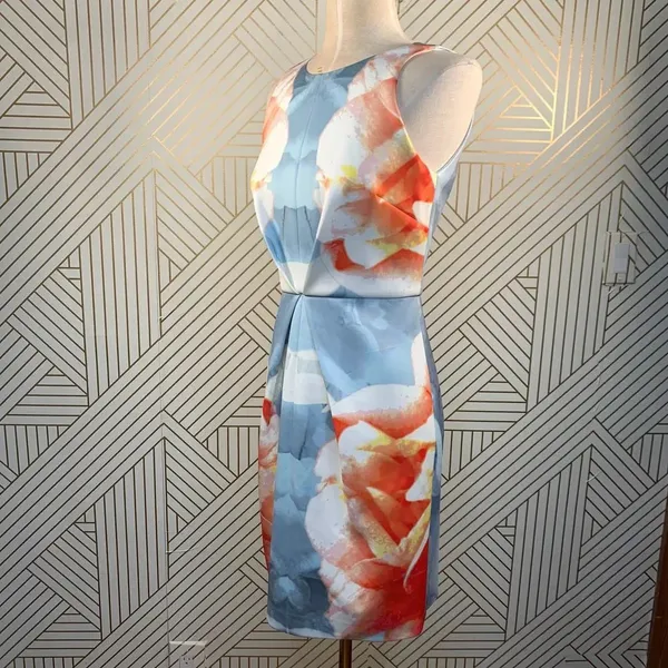 Keepsake‎ the Label Blue Graphic Floral Scuba Dress - Image 4