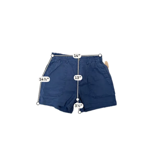 NWT Eddie Bauer Everyday Tencel Lyocell Utility Shorts Blue Women's Medium - Image 4