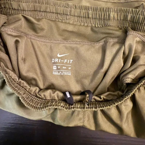 Nike‎ Khaki Green Running Shorts - Image 5