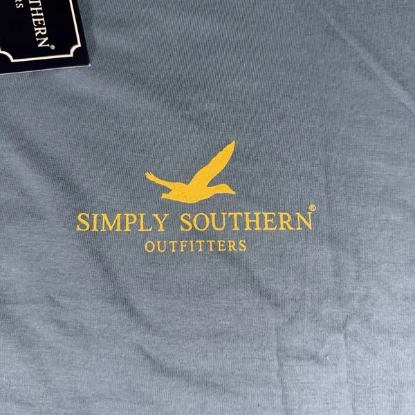 Simply Southern Outfitters Dog T-shirt XL Green Duck Short Sleeve Graphic Tee - Image 4