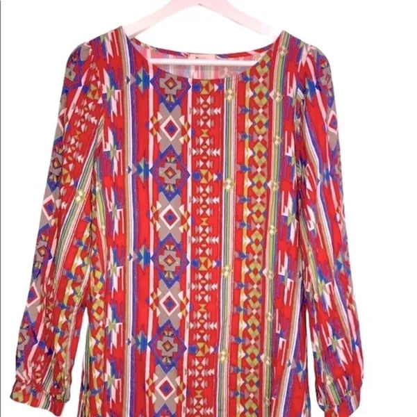 Everly size small boho shift dress; new with tags - Image 3