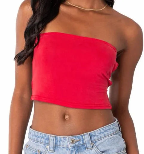Edikted Strappy Open Back Tube Top - Image 2