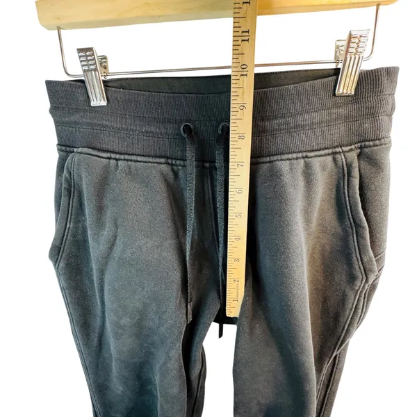 Lululemon Align Jogger Pants Black Womens 4‎ Elastic Waist Drawstring Logo READ - Image 7
