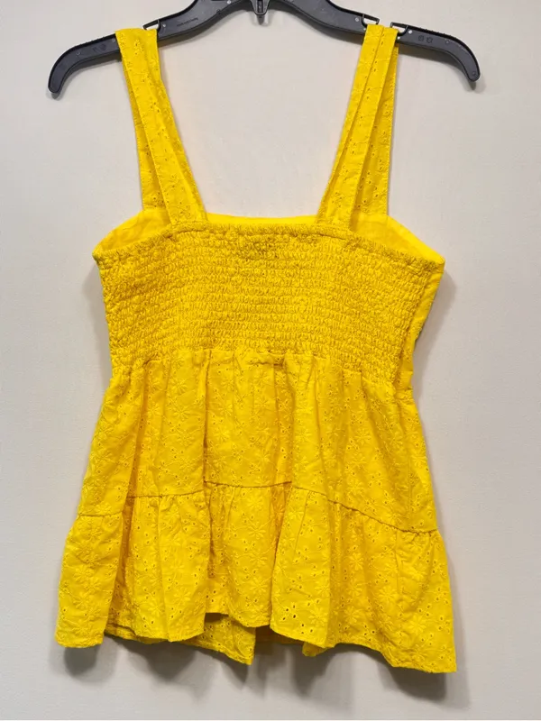 Aqua 100% cotton EYELET BABYDOLL TOP, XS nwot - Image 2