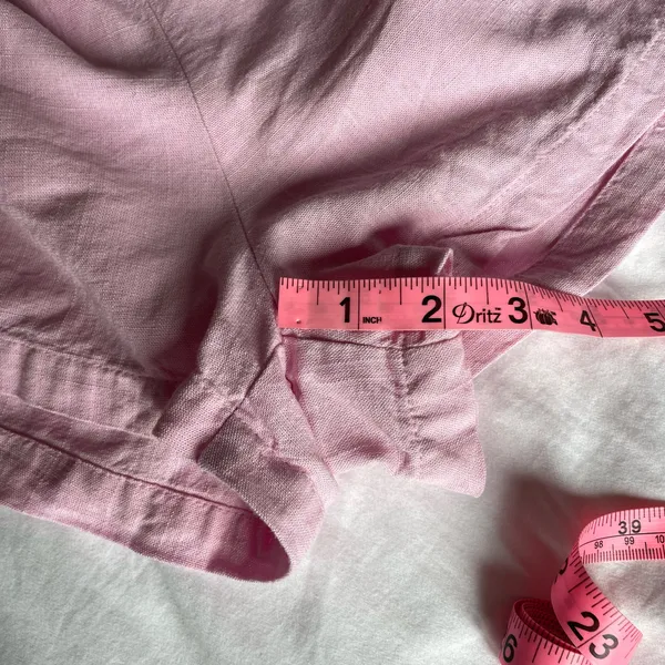 Princess Polly Pink Embroidered Shorts Size US 4 Linen Blend Boho Summer - Image 8