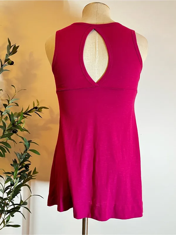 Y2K Sparkle Sequin Tank tunic Dress - Hot Pink - Image 3